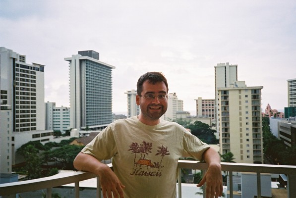 On the balcony of our room - we didn't want to leave!