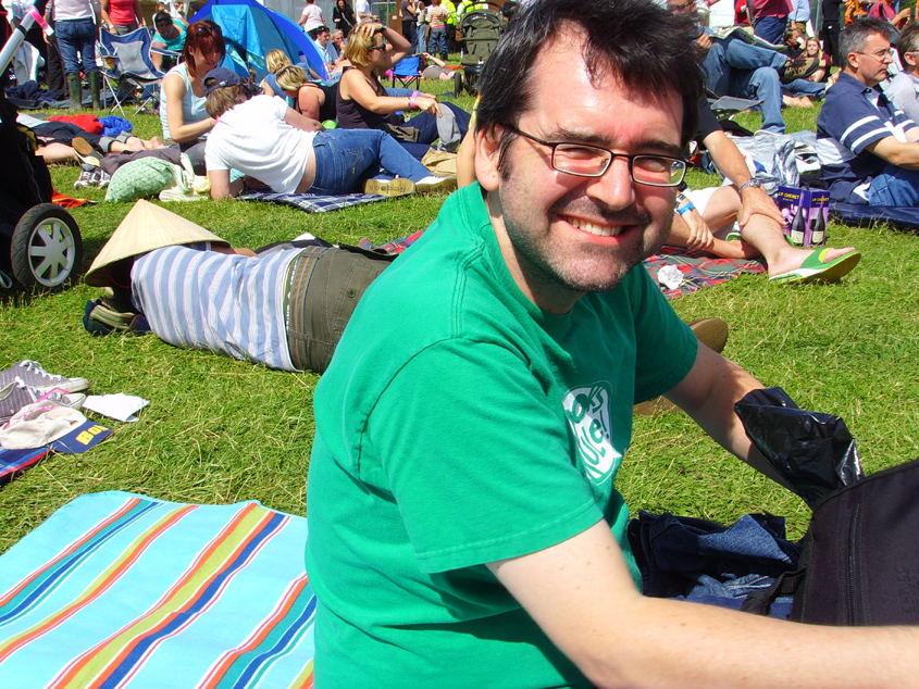 Through various bizarre mechanisms I ended up booked to play 'Boom Shake The Room' on The Word Stage at The Cornbury Music Festival, 2007.