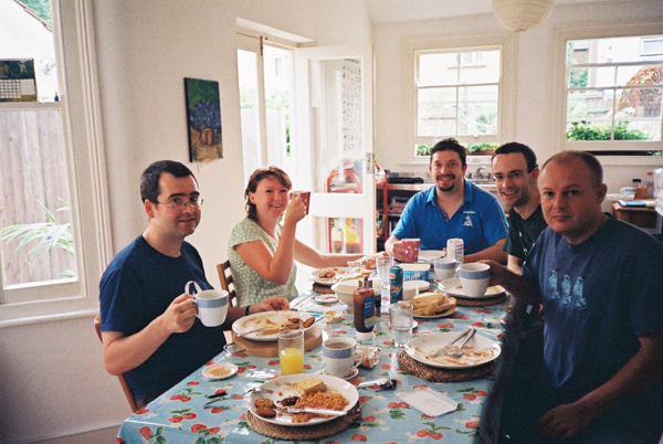 Next morning at breakfast chez Hibbett