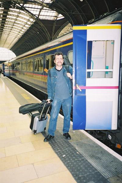 Me arriving back into Paddington, atter a week of ROCK.