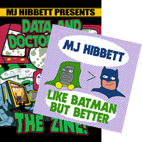 Zine cover with Batman single