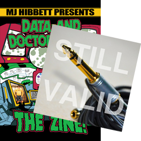 Zine cover with Still Valid album